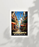 Çerçevesiz Poster Fas'ın Renkli Sokakları