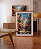 Çerçevesiz Poster Fas'ın Renkli Sokakları