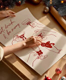 Çerçevesiz Poster Eat, Drink & Be Merry Kutlama ve Neşe