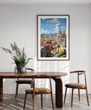 Çerçevesiz Poster Puebla’nın Renkli Sokakları