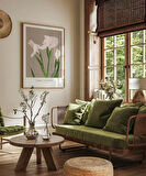 Çerçevesiz Poster Ogawa Kazumasa Beyaz Süsen