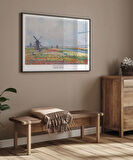 Çerçevesiz Poster Claude Monet Hadue Yakınlarında Lale bahçeleri