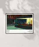 Çerçevesiz Poster Edward Hopper Nighthawks