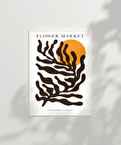 Çerçevesiz Poster Flower Market