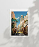 Çerçevesiz Poster Tunus’un Kalbi Tunis Şehir