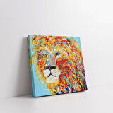 Ormanlar Kralı Aslan Kanvas Tablo