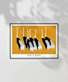 Çerçevesiz Poster Ogata Korin Kırmızı Taçlı Turnalar