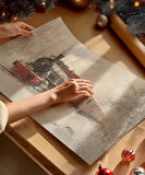 Çerçevesiz Poster Kışın Tren Seferi