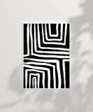 Çerçevesiz Poster Geometrik Soyut Sanat