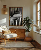 Çerçevesiz Poster Geometrik Soyut Sanat