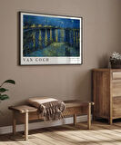 Çerçevesiz Poster Vincent Van Gogh Ren Nehri’nde Yıldızlı Bir Gece