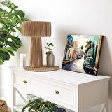 Renkli Sokak Yatay Kanvas Tablo