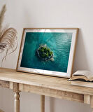 Çerçevesiz Poster Turkuaz Cennet