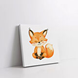 Meraklı Tilki Kanvas Tablo