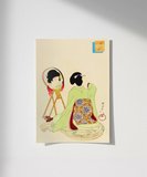 Çerçevesiz Poster Kimono ve Güzellik