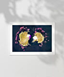 Çerçevesiz Poster Yaprak Yansımaları