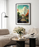 Çerçevesiz Poster Delhi'nin Renkli Yolları