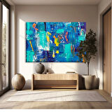 Mavi Rüya Dalgaları Kanvas Tablo