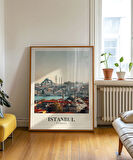 Çerçevesiz Poster Timeless Istanbul Skyline