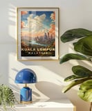 Çerçevesiz Poster Kuala Lumpur Şehir Silüeti