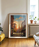 Çerçevesiz Poster Gün Batımında Zarafet