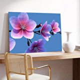 Pembe Çiçekler Kanvas Tablo