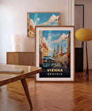 Çerçevesiz Poster Viyana’nın Tarihi Sokakları ile Sanat