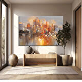 Şehir Işıkları Kanvas Tablo