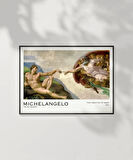 Çerçevesiz Poster Michelangelo Adem'in Yaratılışı