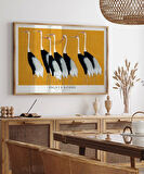 Çerçevesiz Poster Ogata Korin Kırmızı Taçlı Turnalar