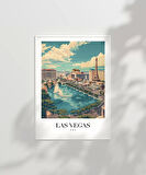 Çerçevesiz Poster Bellagio & Paris View