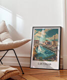 Çerçevesiz Poster Bellagio & Paris View