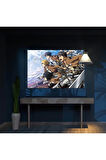 Attack On Titan Toplu Kanvas Tablo