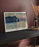 Çerçevesiz Poster Claude Monet Uçurum, Erretat, Gün Batımı