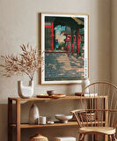 Çerçevesiz Poster Kawase Hasui Meguro Fudo Tapınağı