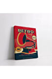 Retro Müzik Fuarı Kanvas Tablo
