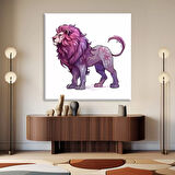 Aslan Figürü Kanvas Tablo