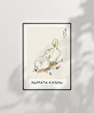 Çerçevesiz Poster Numata Kashu Ördekler ve Çimen