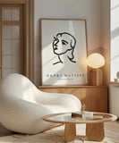 Çerçevesiz Poster Henri Matisse Soyut Portre