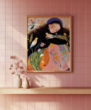 Çerçevesiz Poster Kuşlarla Bahar Hissi