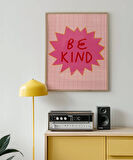 Çerçevesiz Poster Pembe Naziklik