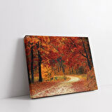 Sonbaharın Altın Yolu Kanvas Tablo
