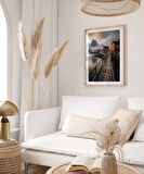 Çerçevesiz Poster Kuzey Kıyısındaki Evler