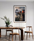 Çerçevesiz Poster Kuzey Kıyısındaki Evler