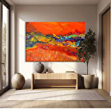 Lav Akışı Kanvas Tablo