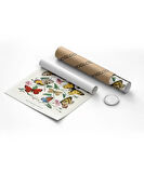 Çerçevesiz Poster Kelebekler ve Güveler