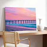 Pastel Günbatımı Kanvas Tablo