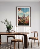 Çerçevesiz Poster Romantik Lille Manzarası Sanat
