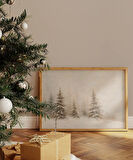 Çerçevesiz Poster Vahşi Kış Manzarası