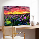 Menekşe Bahçesi Kanvas Tablo